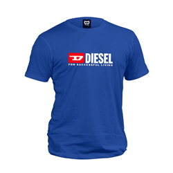 تیشرت پنبه ای آبی Diesel