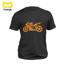 تیشرت پنبه ای مشکی Motorcycle