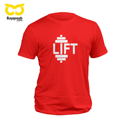 تیشرت پنبه ای قرمز lift
