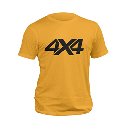 تیشرت پنبه ای زرد 4*4