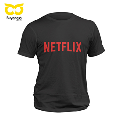 تیشرت پنبه ای مشکی NETFLlX