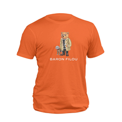 تیشرت پنبه ای نارنجی خرس Baron filou