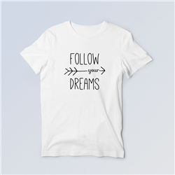 تیشرت پنبه ای سفید Dreams