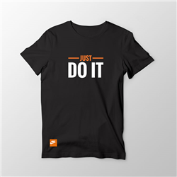 تیشرت پنبه ای مشکی just do it