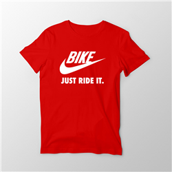 تیشرت پنبه ای قرمز Just Ride It