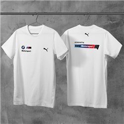 تیشرت پنبه ای سفید bmw motorsport