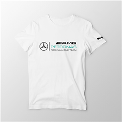 تیشرت پنبه ای سفید بنز petronas