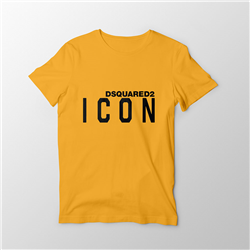 تیشرت پنبه ای زرد ICON