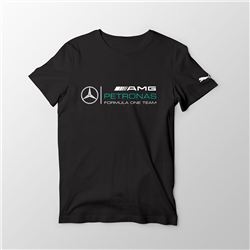 تیشرت پنبه ای مشکی بنز petronas