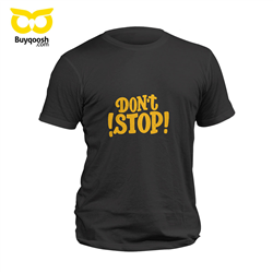 تیشرت پنبه ای مشکی don't stop