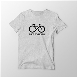 تیشرت پنبه ای طوسی Bike forever