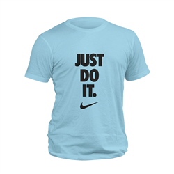 تیشرت پنبه ای آسمانی just do it