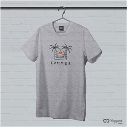 تیشرت پنبه ای طوسی summer