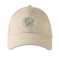 کلاه کتان کرمی US Airforce(گلدوزی)