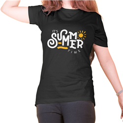 تیشرت پنبه ای مشکی Summer
