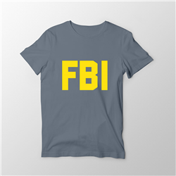 تیشرت پنبه ای سربی FBI