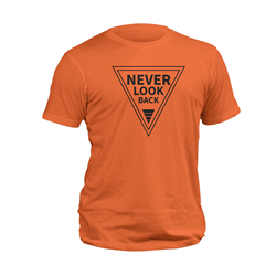 تیشرت پنبه ای نارنجی never look back