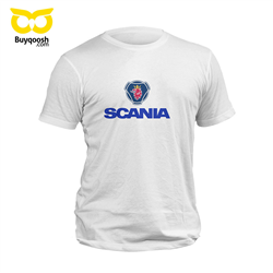 تیشرت پنبه ای سفید scania