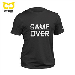 تیشرت پنبه ای مشکی game over
