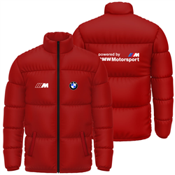 کاپشن پافر زمستانی قرمز BMW