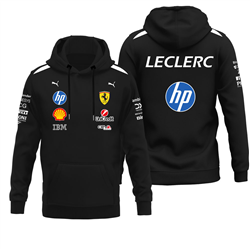 هودی مشکی چارلز لکلرک فراری 2026