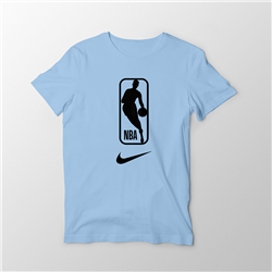 تیشرت پنبه ای آبی آسمانی NBA