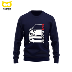 دورس پنبه ای سرمه ای  پژو206