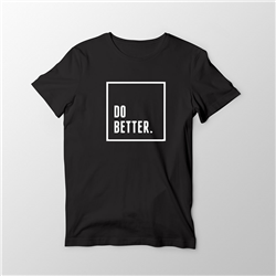 تیشرت پنبه ای مشکی Do better