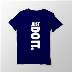 تیشرت پنبه ای سرمه ای Just Do IT