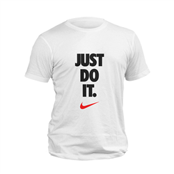 تیشرت پنبه ای سفید just do it