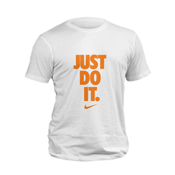 تیشرت پنبه ای سفید just do it