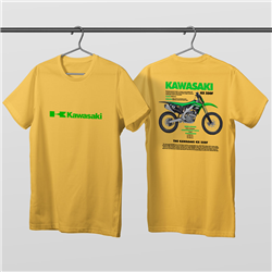 تیشرت پنبه ای زرد کاوازاکی KX 250F