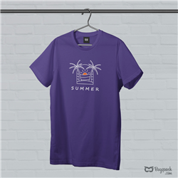 تیشرت پنبه ای بنفش summer