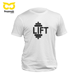 تیشرت پنبه ای سفید lift