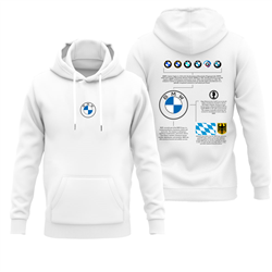 هودی پنبه ای سفید بی ام و