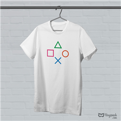 تیشرت پنبه ای سفید playstation