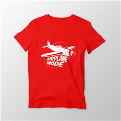تیشرت پنبه ای قرمز airplane