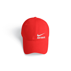 کلاه کتان قرمز just do it