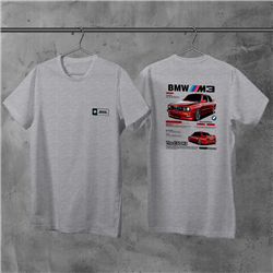 تیشرت پنبه ای طوسی BMW M3