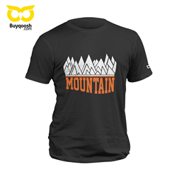 تیشرت پنبه ای مشکی mountain