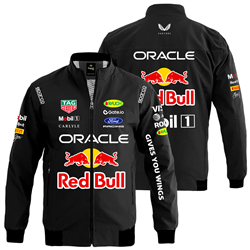 کاپشن بهاری مشکی ردبول فرمول یک   