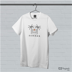 تیشرت پنبه ای سفید summer