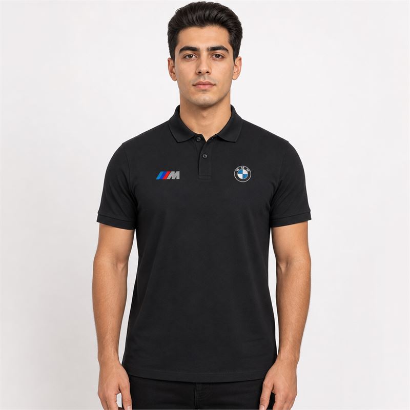 تن خور پولوشرت جودون مشکی BMW (گلدوزی)