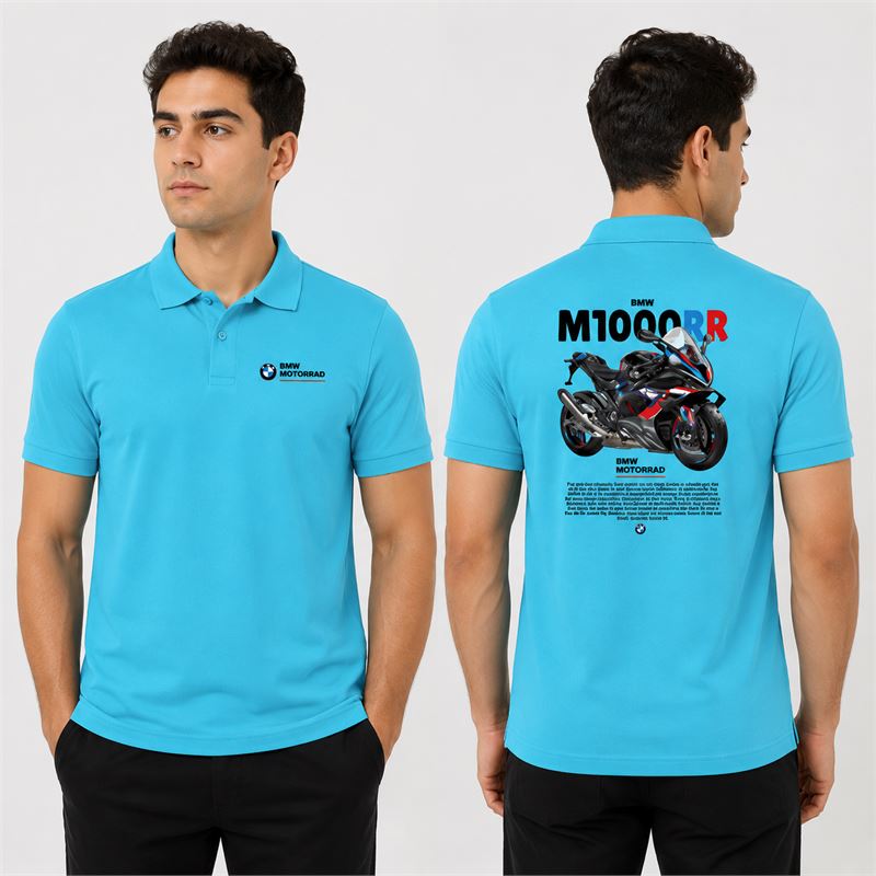 تن خور پولوشرت جودون فیروزه ای موتور BMW M1000RR