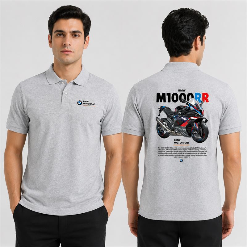 تن خور پولوشرت جودون طوسی موتور BMW M1000RR