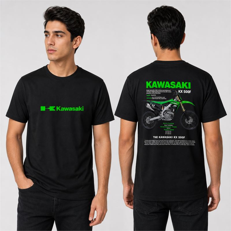تن خور تیشرت پنبه ای مشکی کاوازاکی KX 250F