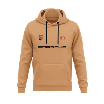 هودی پنبه ای رنگ کاراملی پورشه