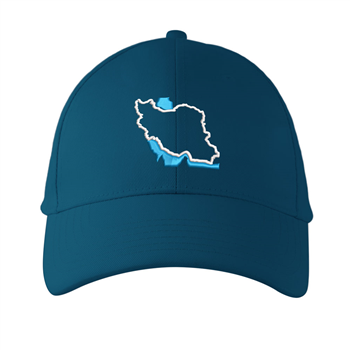 کلاه کتان سرمه ای ایران (گلدوزی)