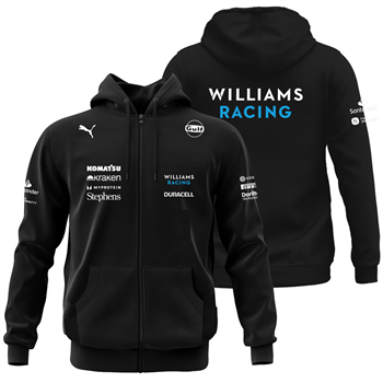سویشرت زیپدار مشکی ویلیامز فرمول یک 