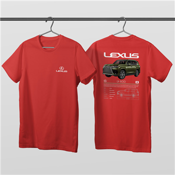 تیشرت پنبه ای قرمز لکسوس LX600